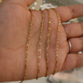 18k PVD Gold Paperclip & Infinity Chain