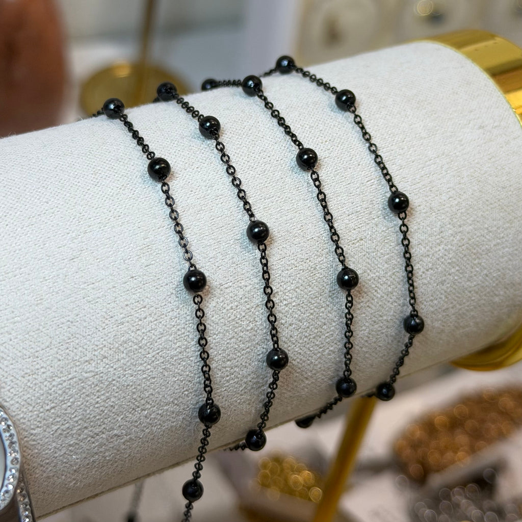 Black PVD LARGE Satellite Chain