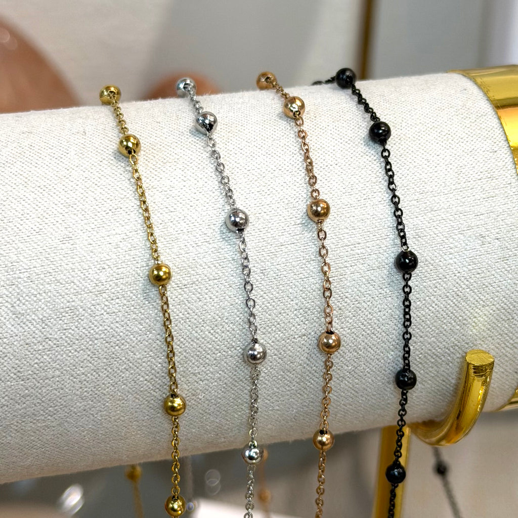 Black PVD LARGE Satellite Chain