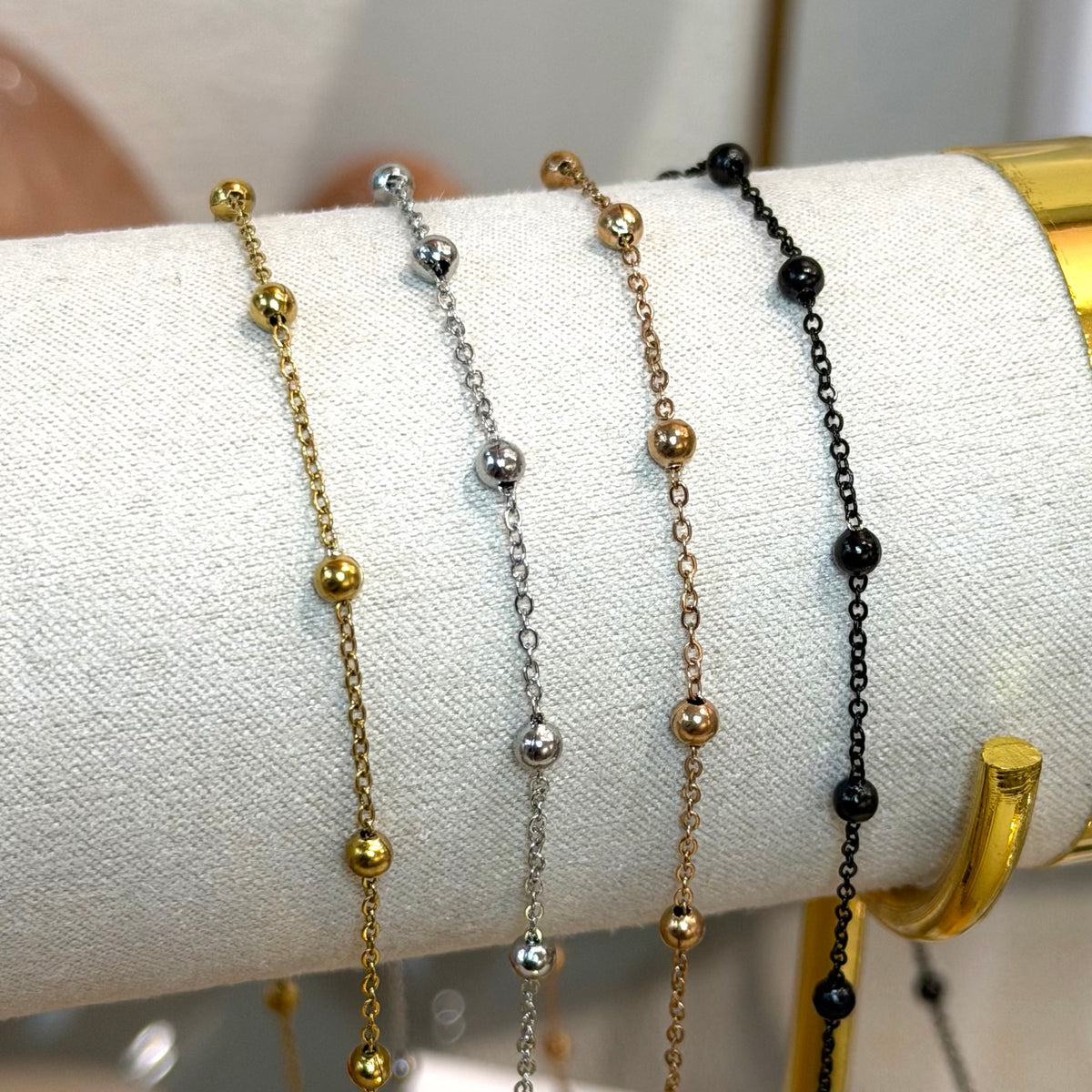Gold 18k PVD LARGE Satellite Chain