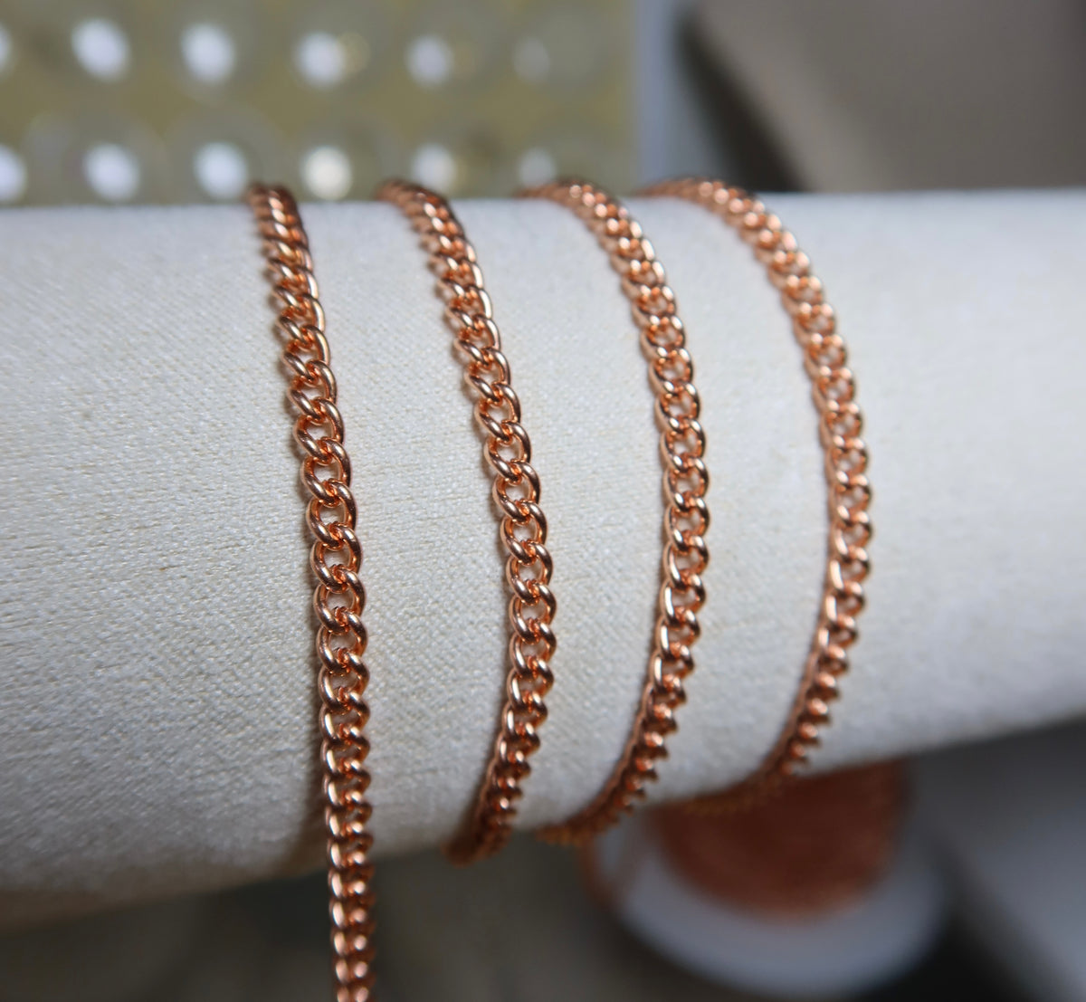 3mm Copper Cuban Chain