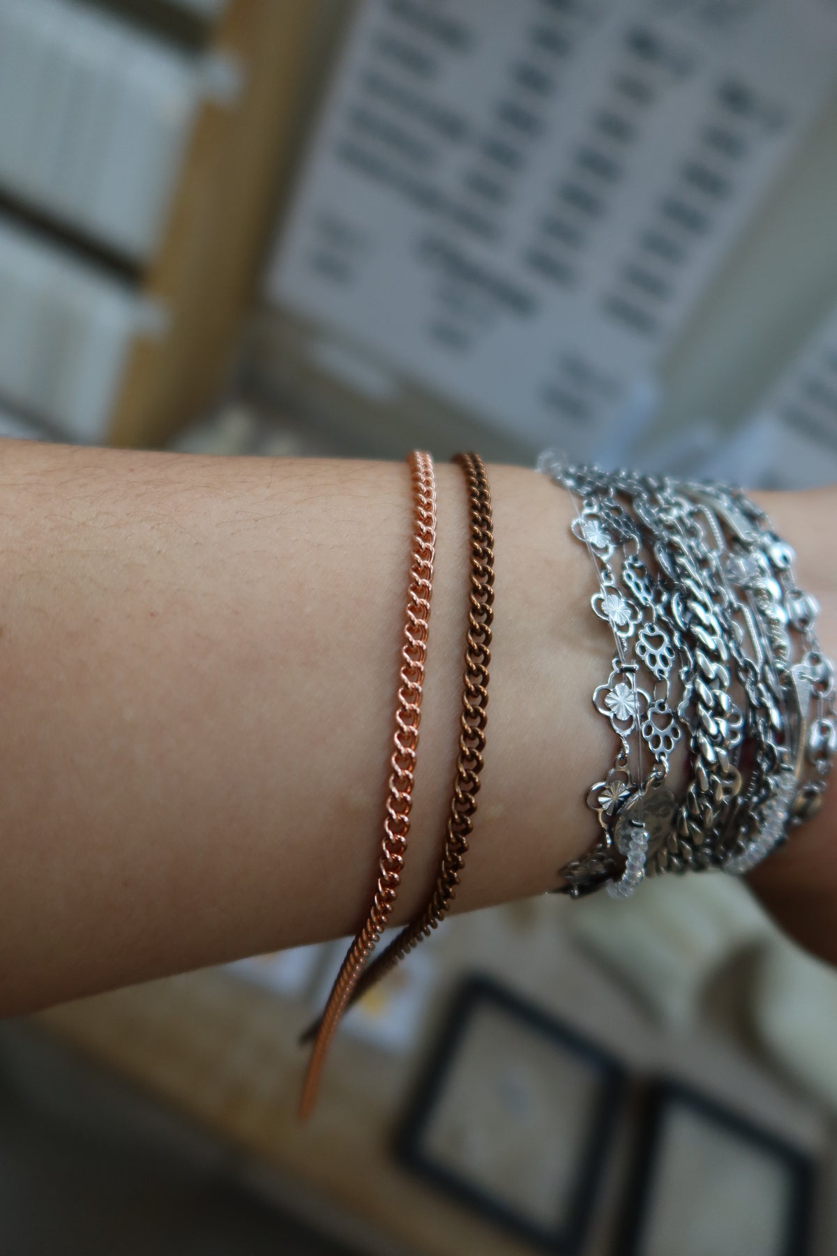 3mm Copper Cuban Chain