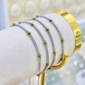 Two Tone (Silver & Gold) 18k PVD Stainless Steel Satellite Cuban Chain