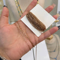 18k PVD Rosegold Paperclip & Infinity Chain