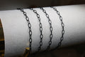 Black Paperclip PVD Stainless Steel Chain
