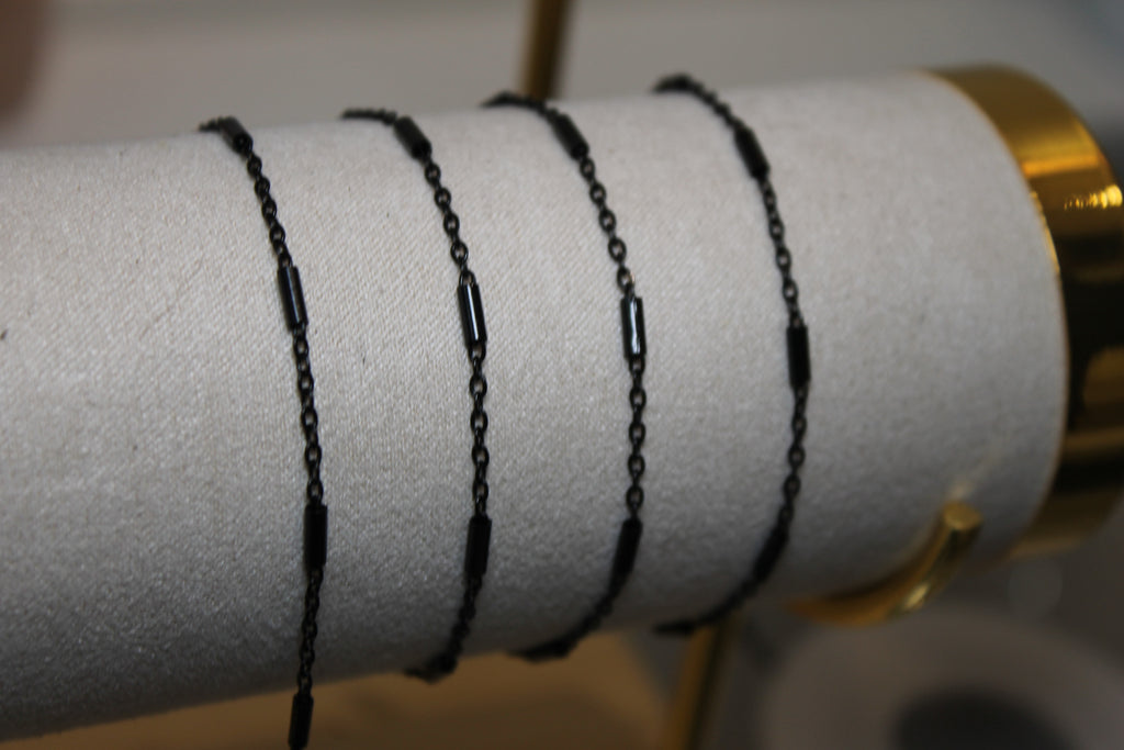 Black PVD Stainless Steel Tube Chain
