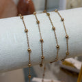 Rosegold 18k PVD LARGE Satellite Chain