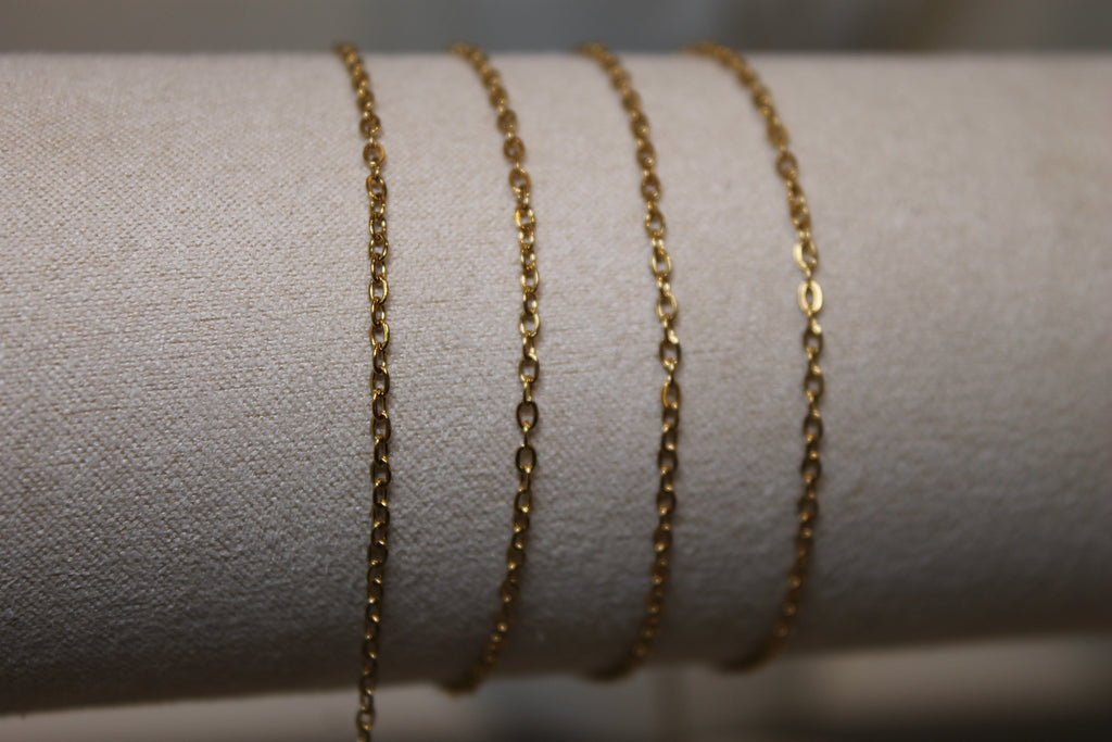 Gold PVD Stainless Steel Cable Chain