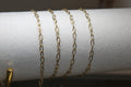 Gold PVD Stainless Steel Paperclip Chain