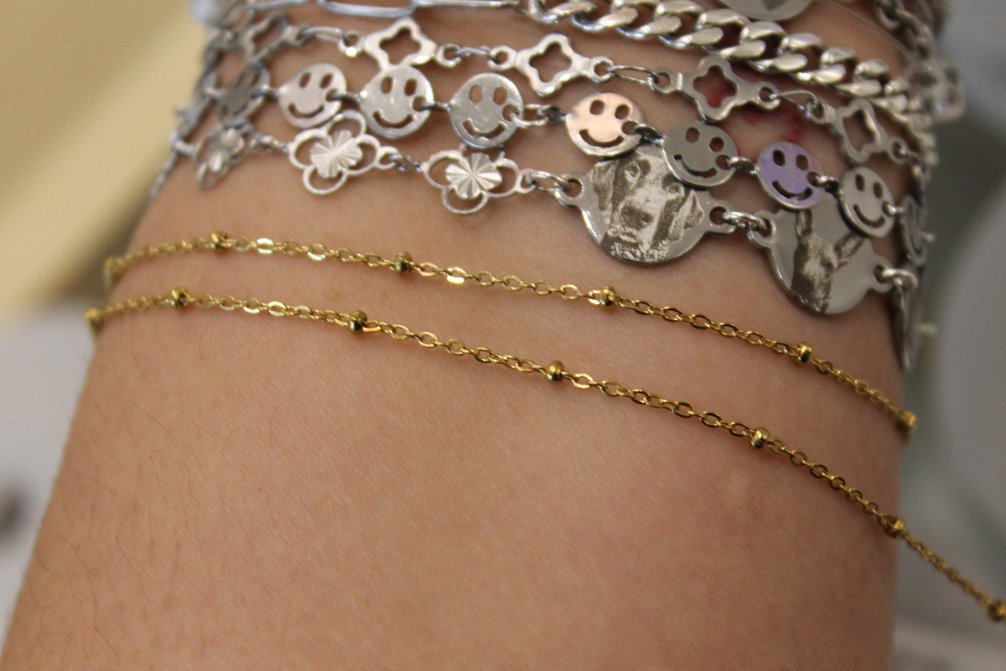 Gold PVD Satellite Chain