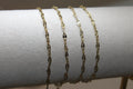 Gold PVD Stainless Steel Starburst Chain