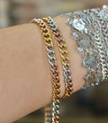 18K PVD Tri Color Chunky Cuban Chain