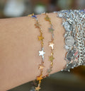 18K PVD Tri Color Star Chain