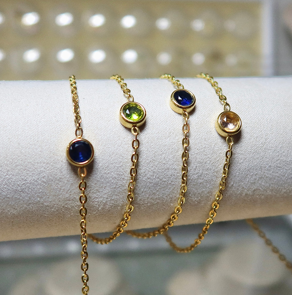 XL Multi Color CZ Cable Chain (18K PVD Gold)