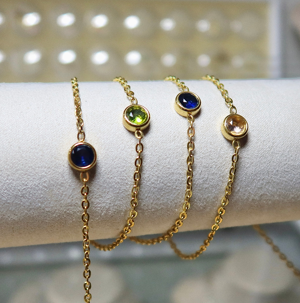 XL Multi Color CZ Cable Chain (18K PVD Gold)