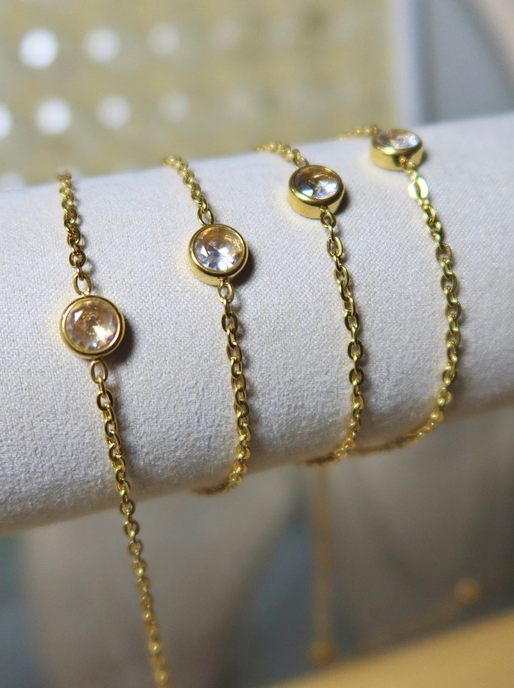 XL Clear CZ Cable Chain (18K PVD Gold)