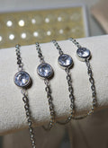 XL Clear CZ Cable Chain (304 Silver)