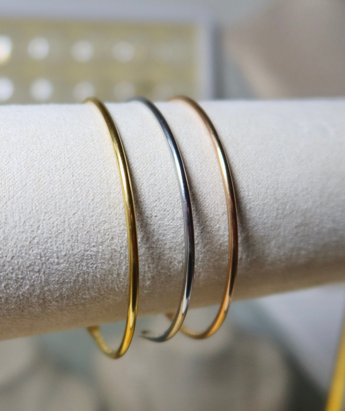 Stainless Steel Permanent Bangle Cuff (304 Silver)