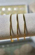 Stainless Steel Permanent Bangle Cuff (18K PVD Gold)