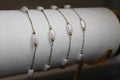Light Pink Gem PVD Stainless Steel Chain in Gold