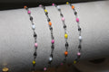 Multicolor Enamel Silver PVD Stainless Steel Chain