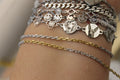 Two Tone PVD Stainless Steel Cable Chain in Gold and Silver