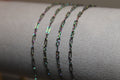 Rainbow Iridescent PVD Stainless Steel Paperclip and Infinty Chain