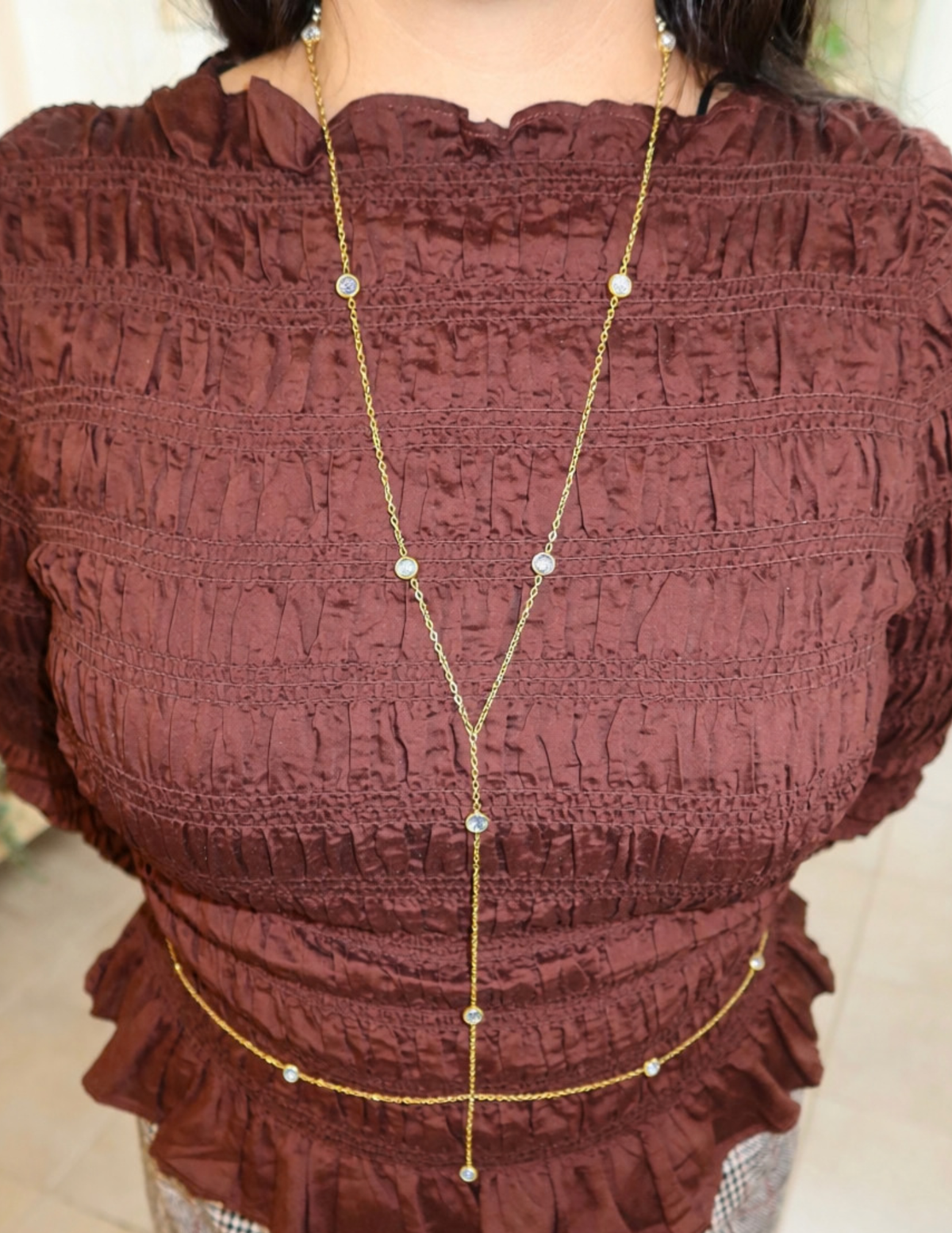 XL Clear CZ Cable Chain (18K PVD Gold)