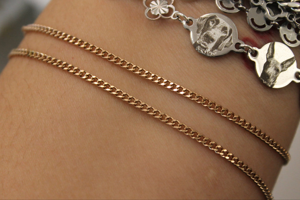 Rosegold PVD Stainless Steel Curb Chain