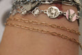 Rosegold PVD Stainless Steel Paperclip Chain