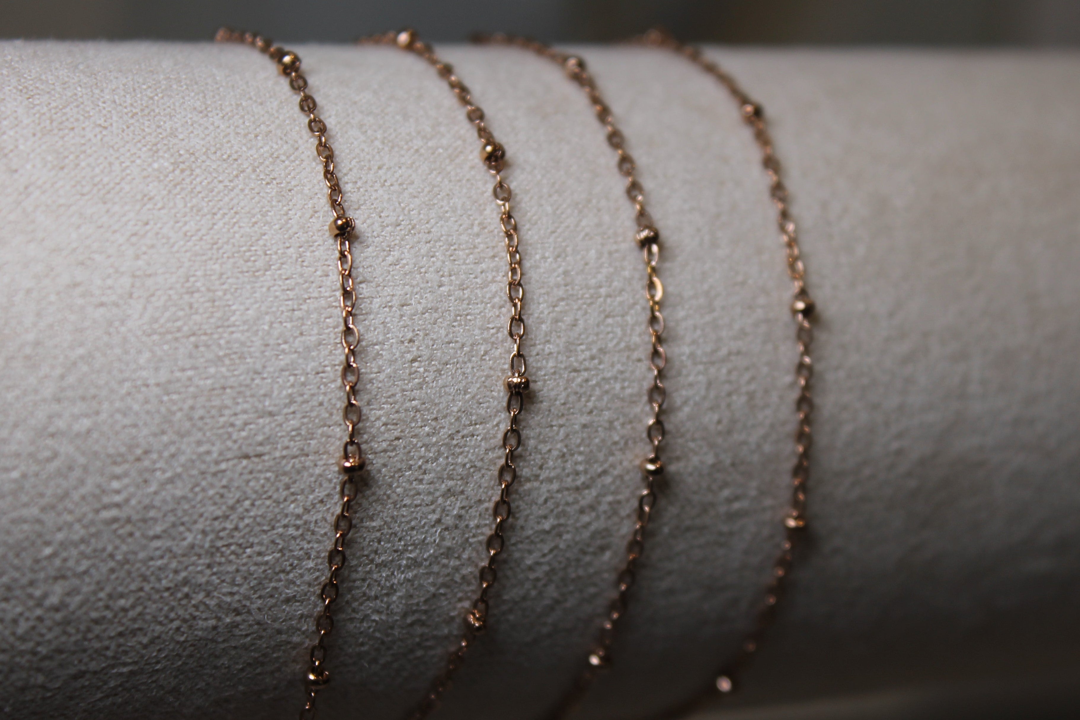 Rosegold PVD Stainless Steel Satellite Chain
