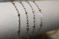 Two Tone Silver and Gold PVD Stainless Steel Satellite Chain