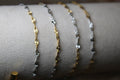 Two Tone Silver and Gold PVD Stainless Steel Statburst Chain