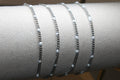 White Enamel Silver PVD Stainless Steel Curb Chain