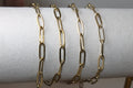 XL Gold PVD Stainless Steel Paperclip Chain